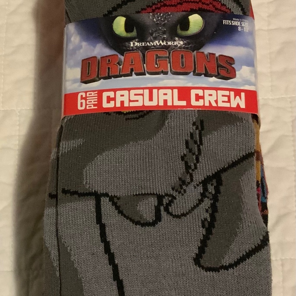 How to train your dragon casual crew socks